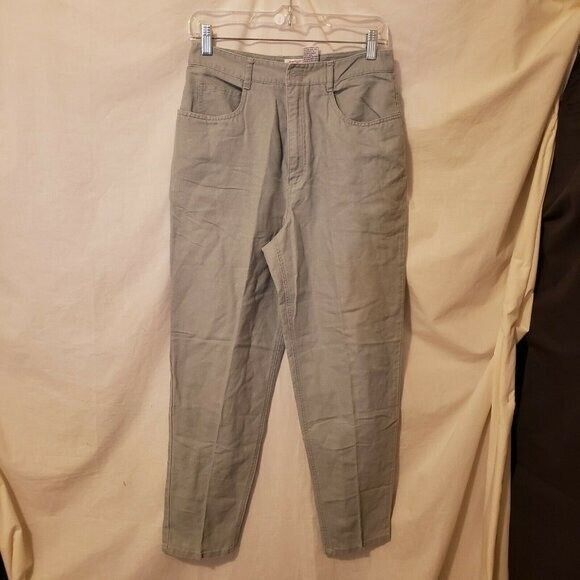 Talbots Womens Size 10P Green  Solid Chino Slack Pants - Picture 8 of 11